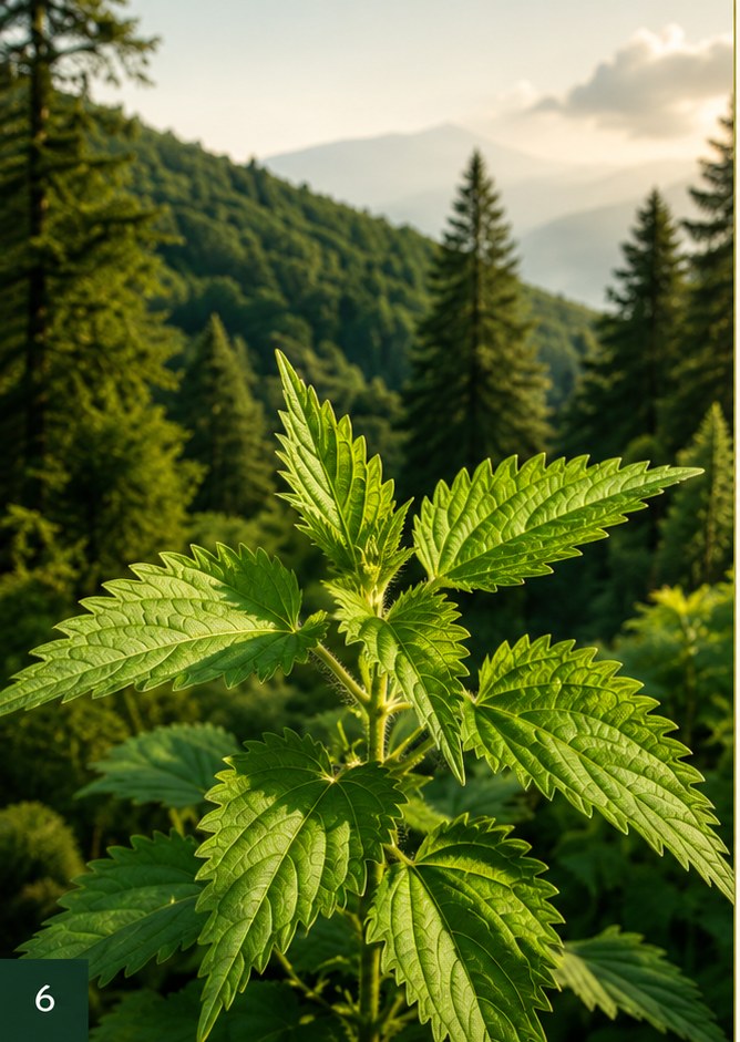 Ortie dans une forêt française